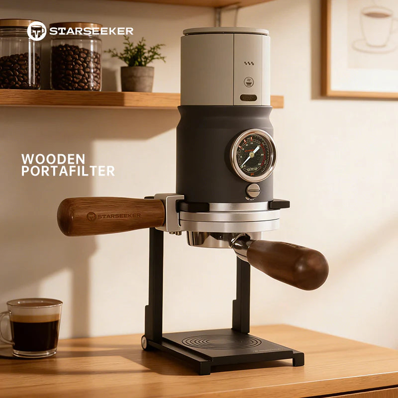 【เก็บเงินปลายทาง】 STARSEEKER Super58 Espresso Travel เครื่องชงกาแฟแบบพกพาสําหรับ Camping รถเครื่องชงกาแฟ USB-C Bracket Tamper