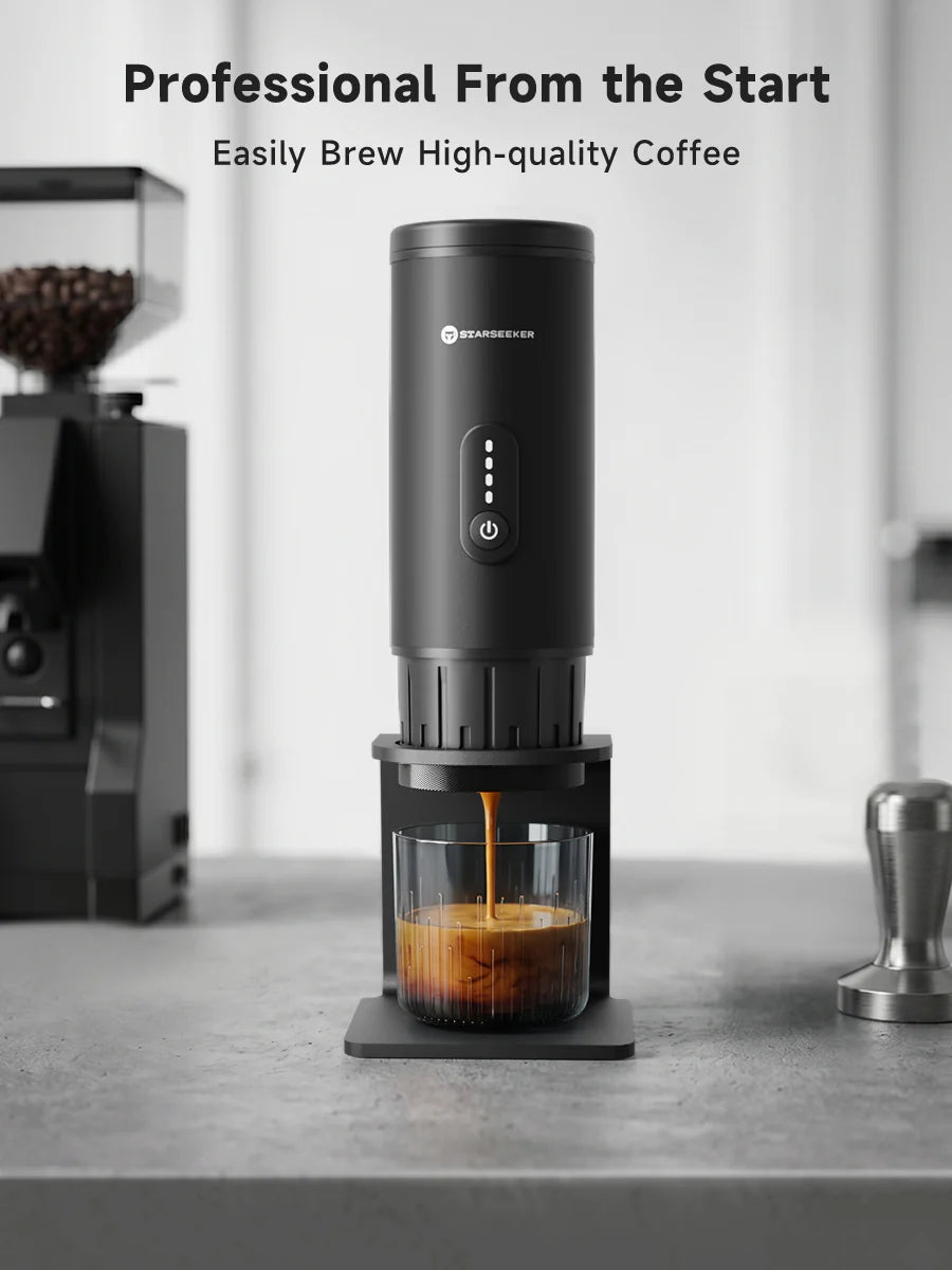 STARSEEKER S51 เครื่องชงกาแฟแบบพกพา  ใช้ได้ทั้งผงกาแฟและแคปซูลกาแฟ พร้อมระบบทำความร้อน การสกัดแบบไร้ก้การให้ความร้อนเร็ว