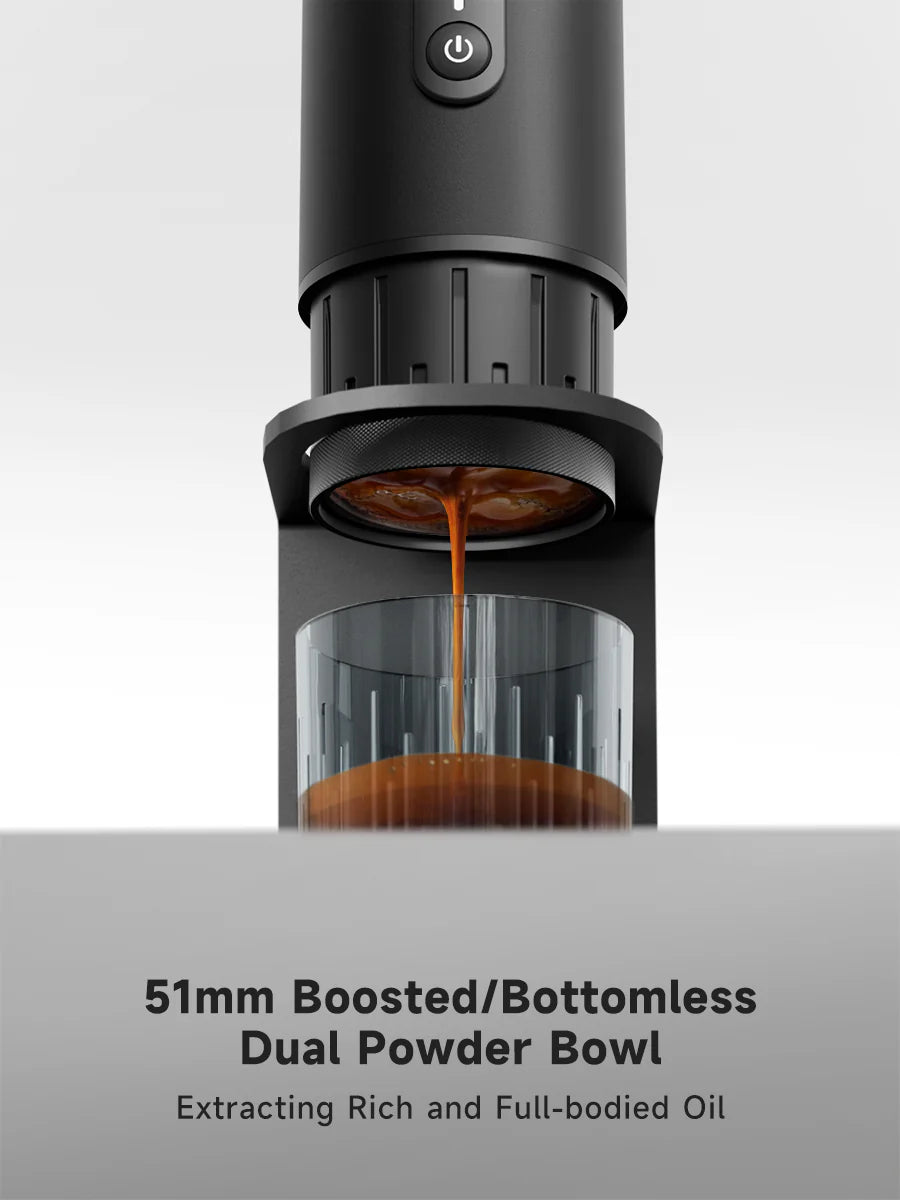 STARSEEKER S51 เครื่องชงกาแฟแบบพกพา  ใช้ได้ทั้งผงกาแฟและแคปซูลกาแฟ พร้อมระบบทำความร้อน การสกัดแบบไร้ก้การให้ความร้อนเร็ว