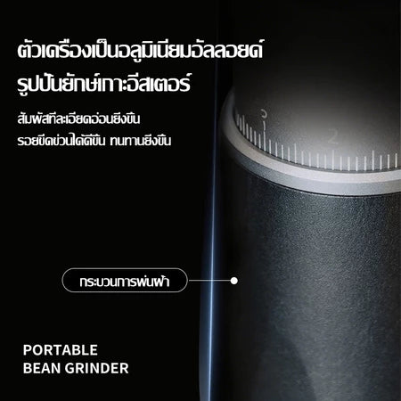 STARSEEKER EDGEmini Coffee Grinderไร้สายเครื่องบดกาแฟแบบพกพา สําหรับCamping รถเครื่องชงกาแฟ ขนาด38MM.