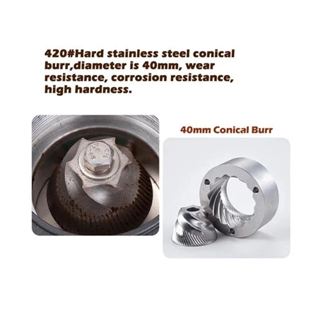 STARSEEKER MAX+ 2.0/3.0 FLATKNIFE/CONICALKNIFEเครื่องบดกาแฟ Titanium 64mm Stepless Coffee Grinder เฟืองไทเทเนียม 64มม.