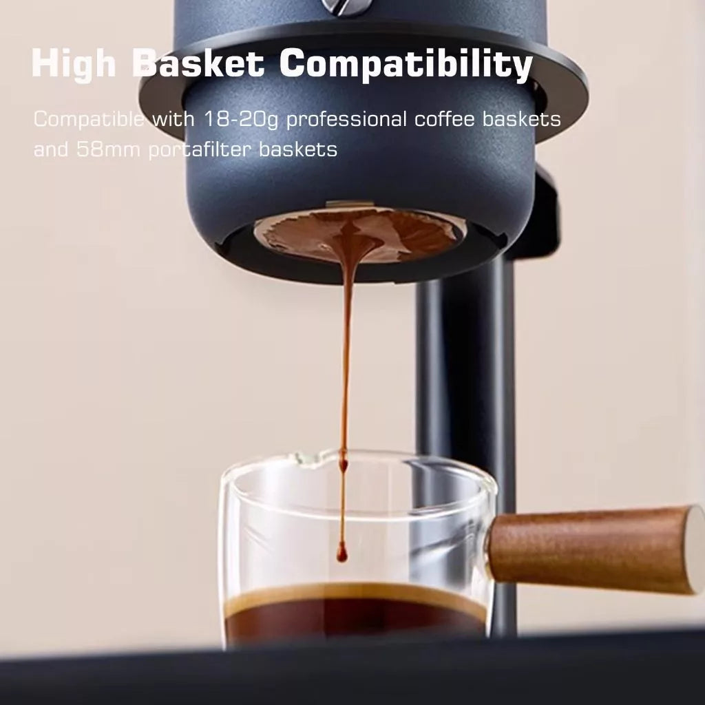 【เก็บเงินปลายทาง】 STARSEEKER Super58 Espresso Travel เครื่องชงกาแฟแบบพกพาสําหรับ Camping รถเครื่องชงกาแฟ USB-C Bracket Tamper