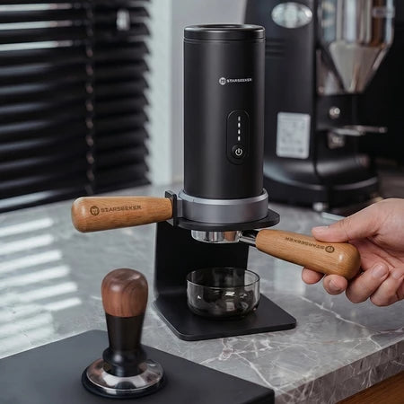 STARSEEKER S58 Portable Coffee Machineเครื่องชงกาแฟ อุ่นได้ ชาร์จได้ ใส่ด้ามจับได้ 20‑Bar Pressure ให้ความร้อนเร็ว